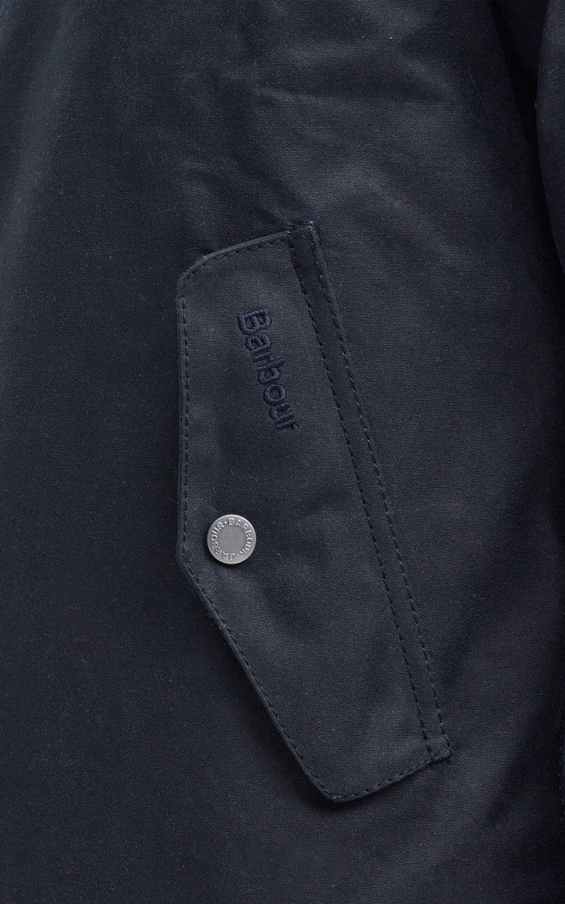 Barbour x Baracuta Porton Wax Jacket Navy - Image 8