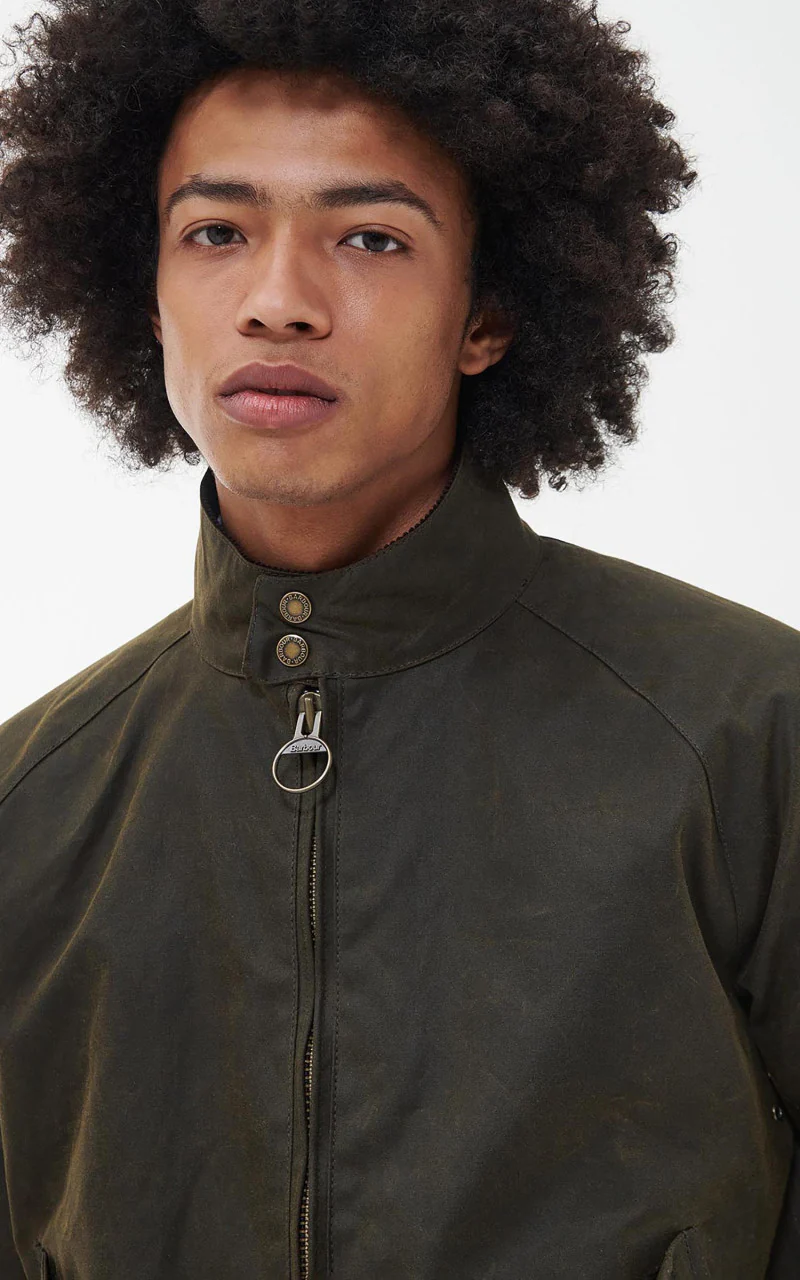 Barbour x Baracuta Porton Wax Jacket Olive - Image 5