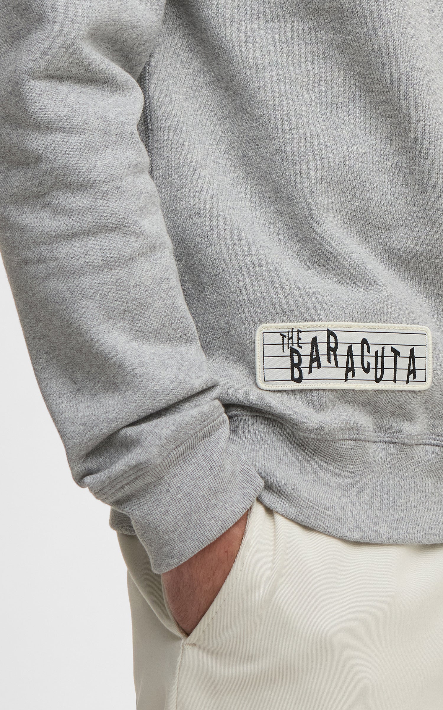 Barbour x Baracuta Sweatshirt Northern Grey Marl - Image 5