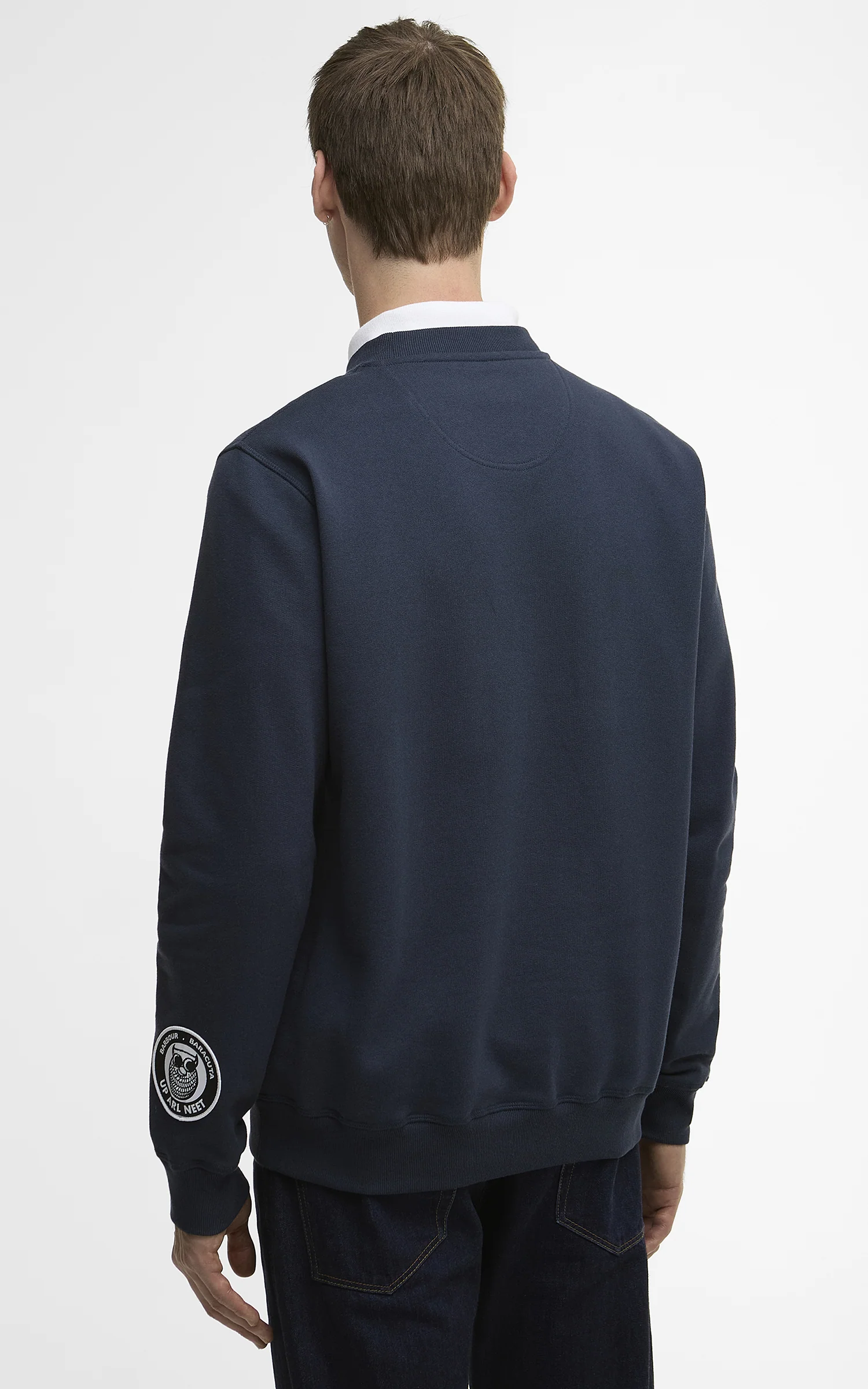 Barbour x Baracuta Sweatshirt Northern Navy - Image 3