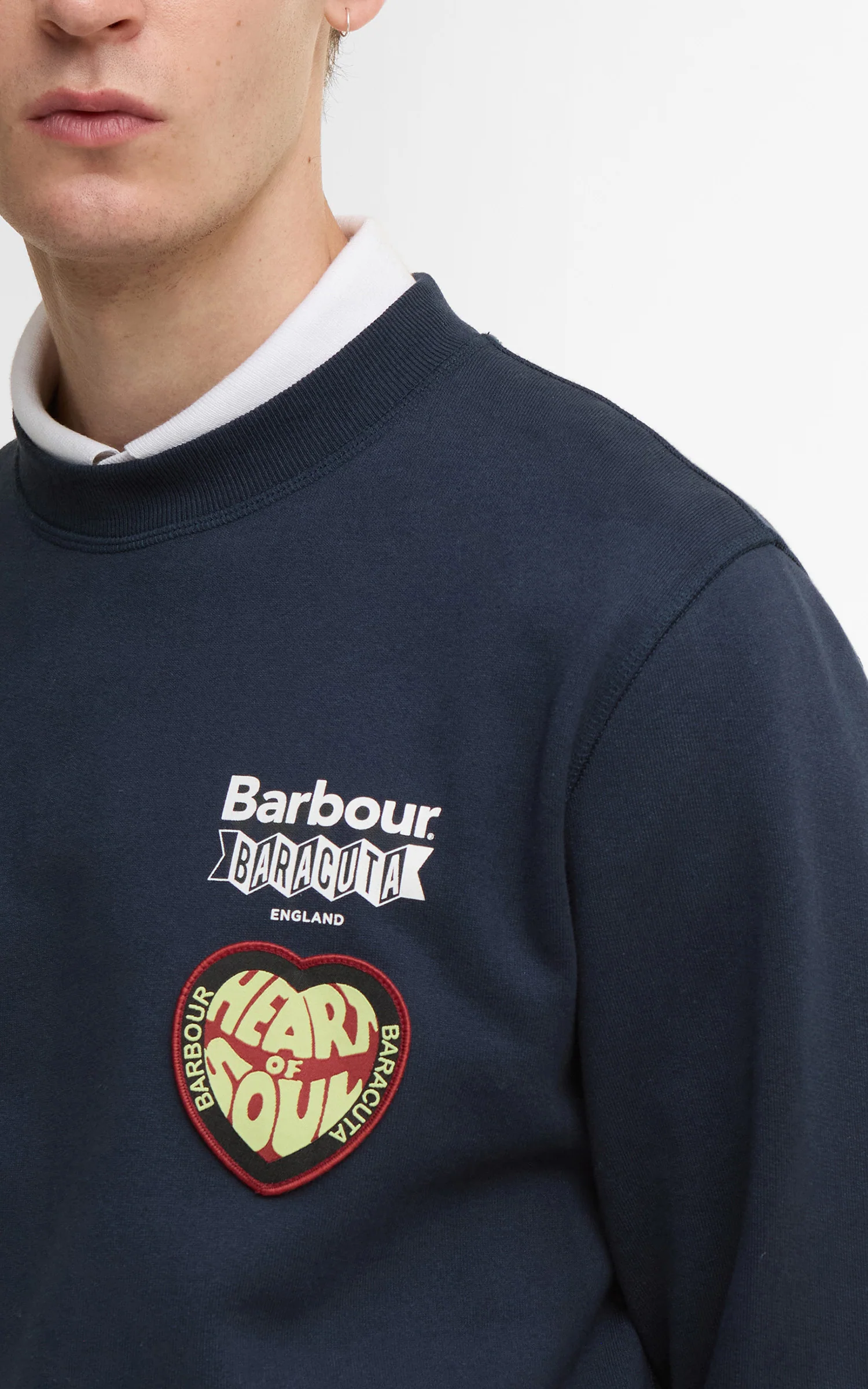 Barbour x Baracuta Sweatshirt Northern Navy - Image 4