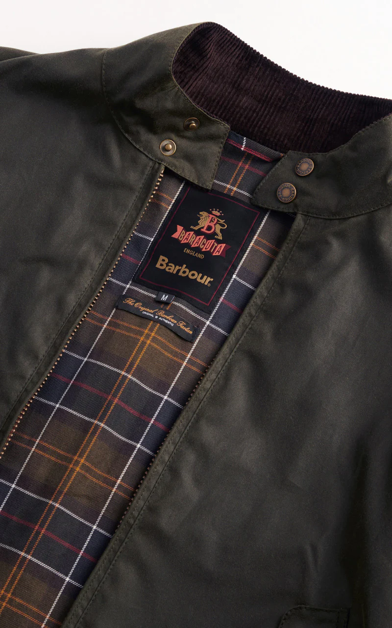 Barbour x Baracuta Wax Jacket Archive Olive - Image 9