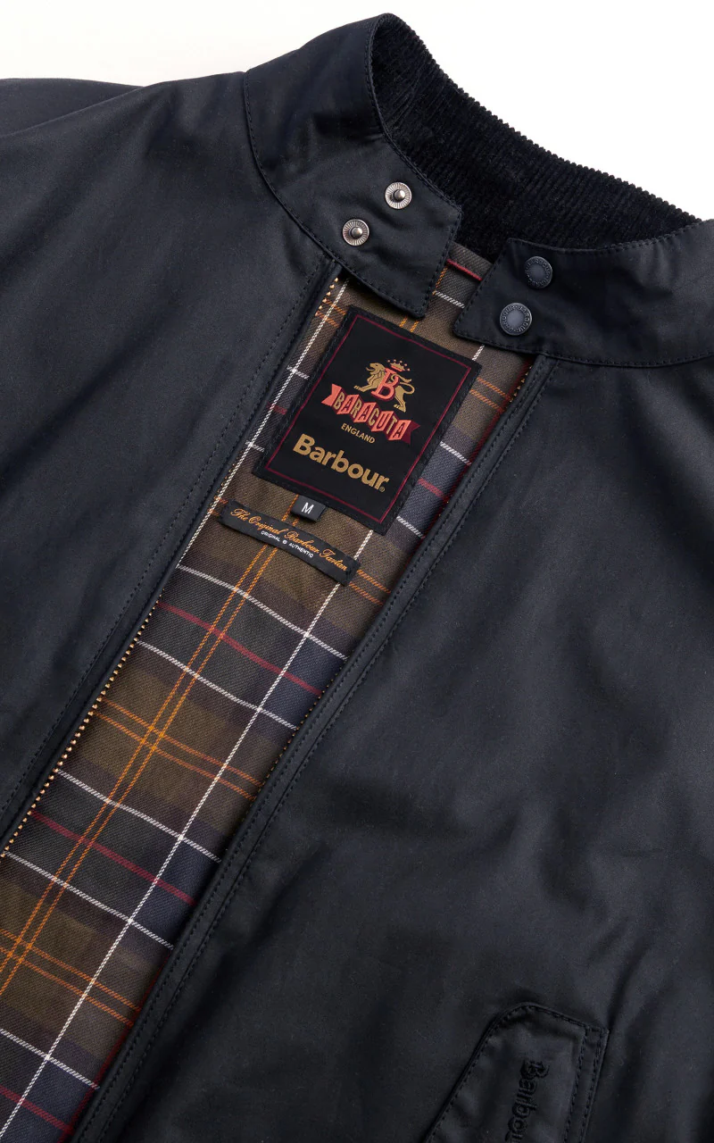Barbour x Baracuta Wax Jacket Black - Image 9