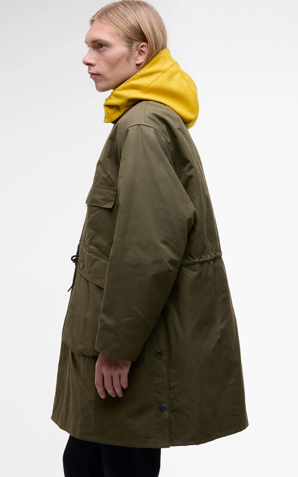 Barbour x Kaptain Sunshine Bedale Field Coat Khaki Brown - Image 3
