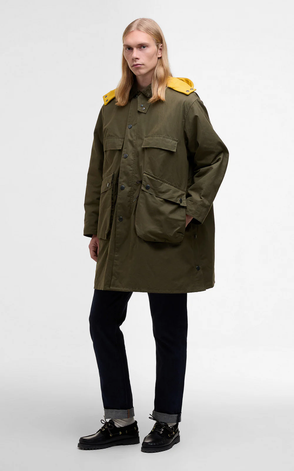 Barbour x Kaptain Sunshine Bedale Field Coat Khaki Brown - Image 5