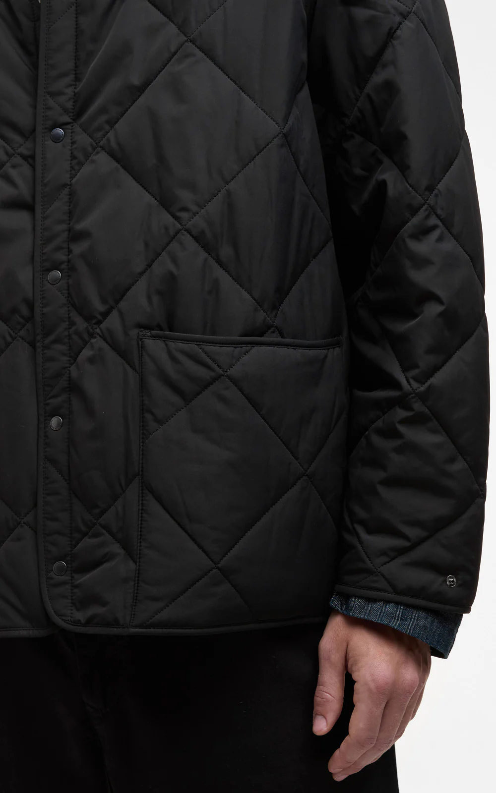 Barbour x Kaptain Sunshine Quilted Liner Black - Image 6