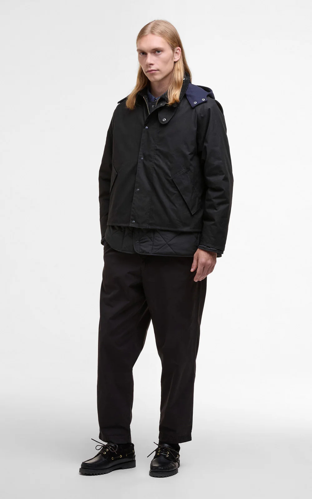 Barbour x Kaptain Sunshine Short Cruiser Black - Image 2