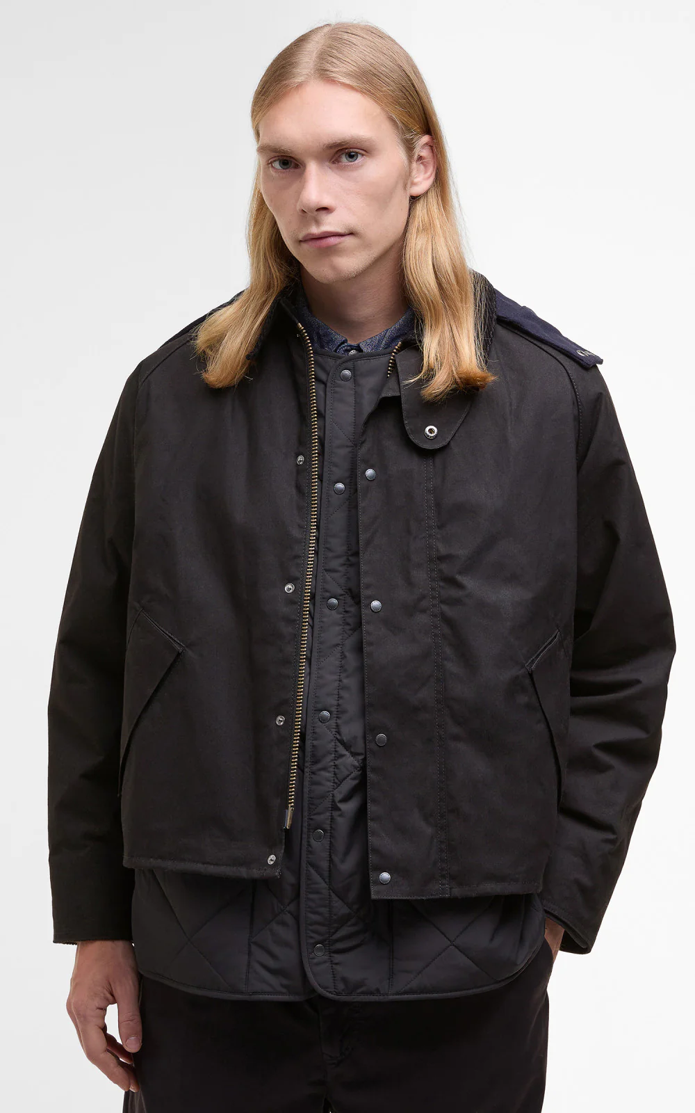 Barbour x Kaptain Sunshine Short Cruiser Black - Image 4