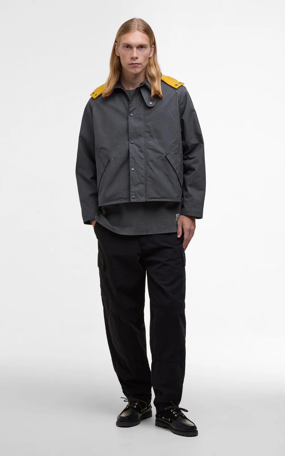 Barbour x Kaptain Sunshine Short Cruiser Iron - Image 2