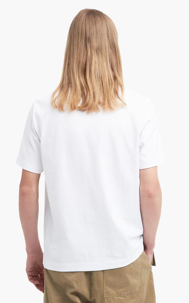Barbour x Maison Kitsuné Beaufort T-Shirt Fox White - Image 5