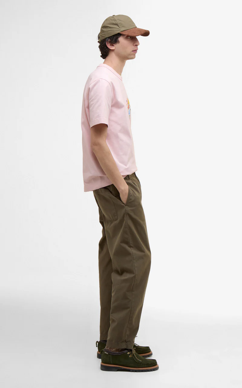 Barbour x NOAH Floral T-Shirt Chalk Pink - Image 4