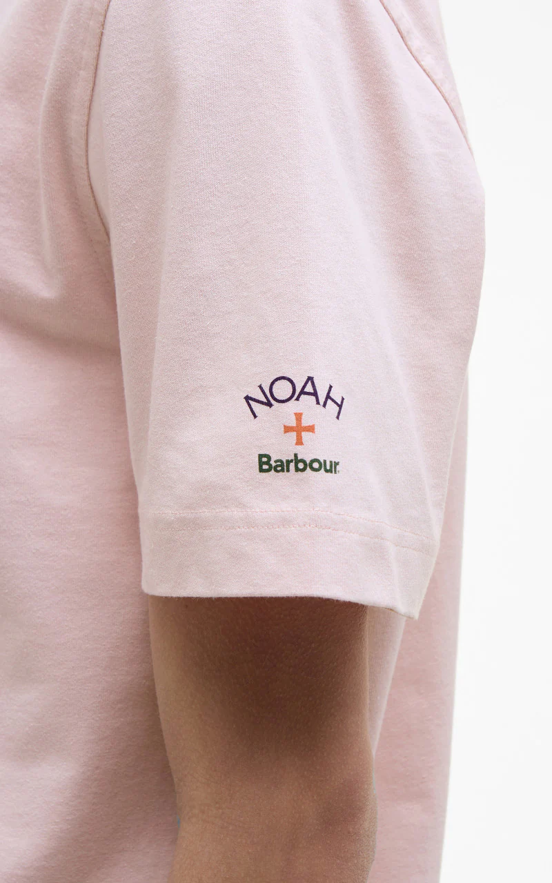 Barbour x NOAH Floral T-Shirt Chalk Pink - Image 7
