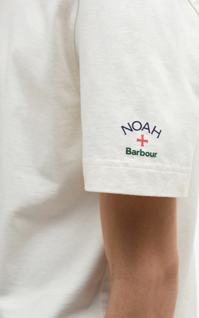 Barbour x NOAH Floral T-Shirt Whisper White - Image 7