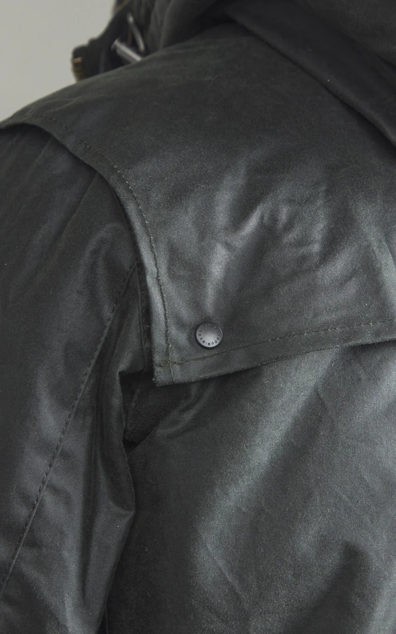 Barbour x To Ki To Military Wax Jacket Sage - Image 11