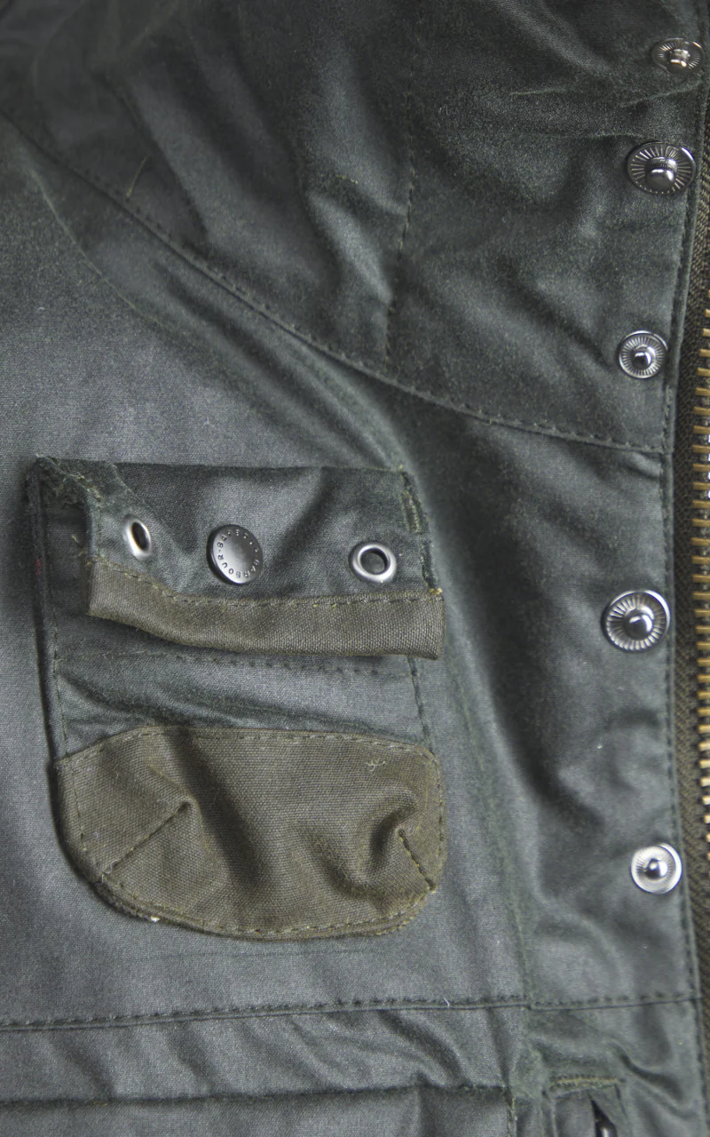 Barbour x To Ki To Military Wax Jacket Sage - Image 7