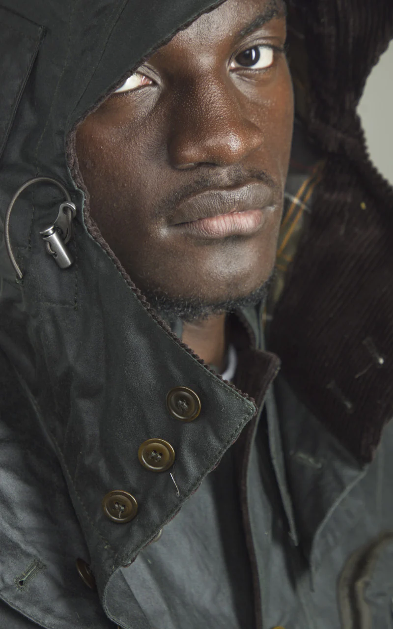 Barbour x To Ki To Outland Waxed Jacket Olive - Image 12