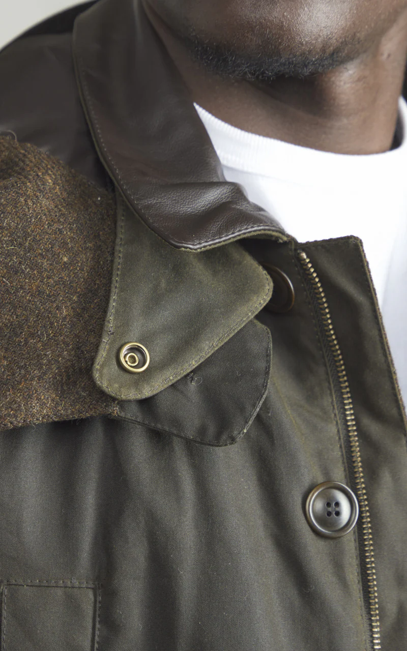 Barbour x To Ki To Shoreman Waxed Jacket Olive - Image 6