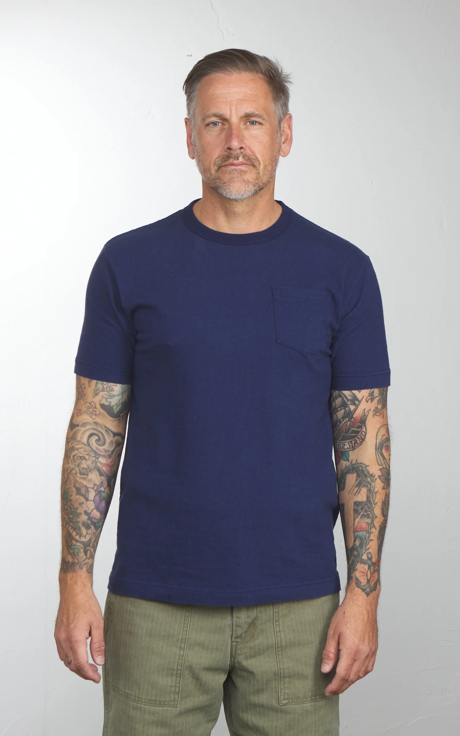 Barns Outfitters BR-11000 Tsuriami Pocket T-Shirt Blue Navy - Image 2