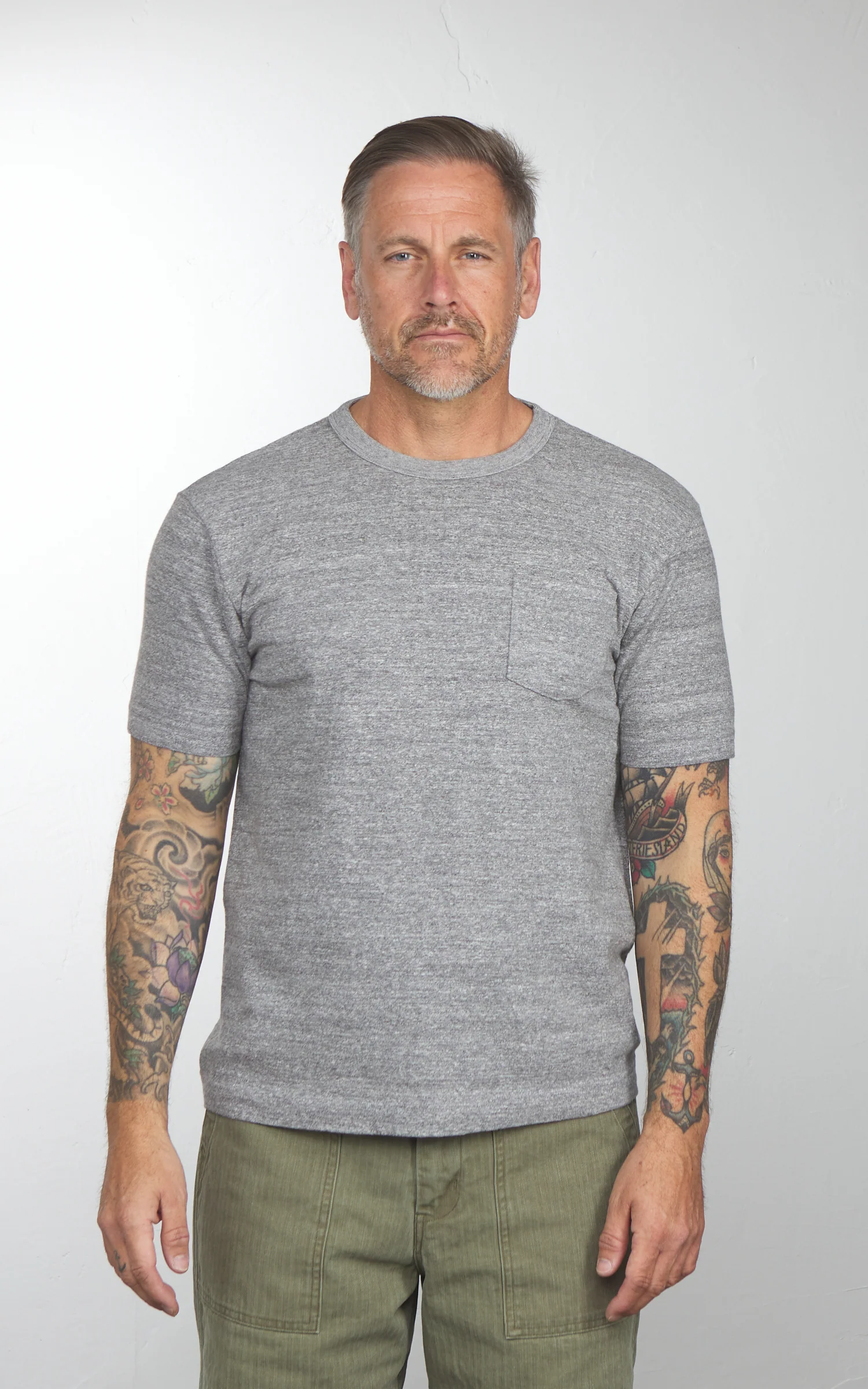 Barns Outfitters BR-11000 Tsuriami Pocket T-Shirt Grey - Image 2