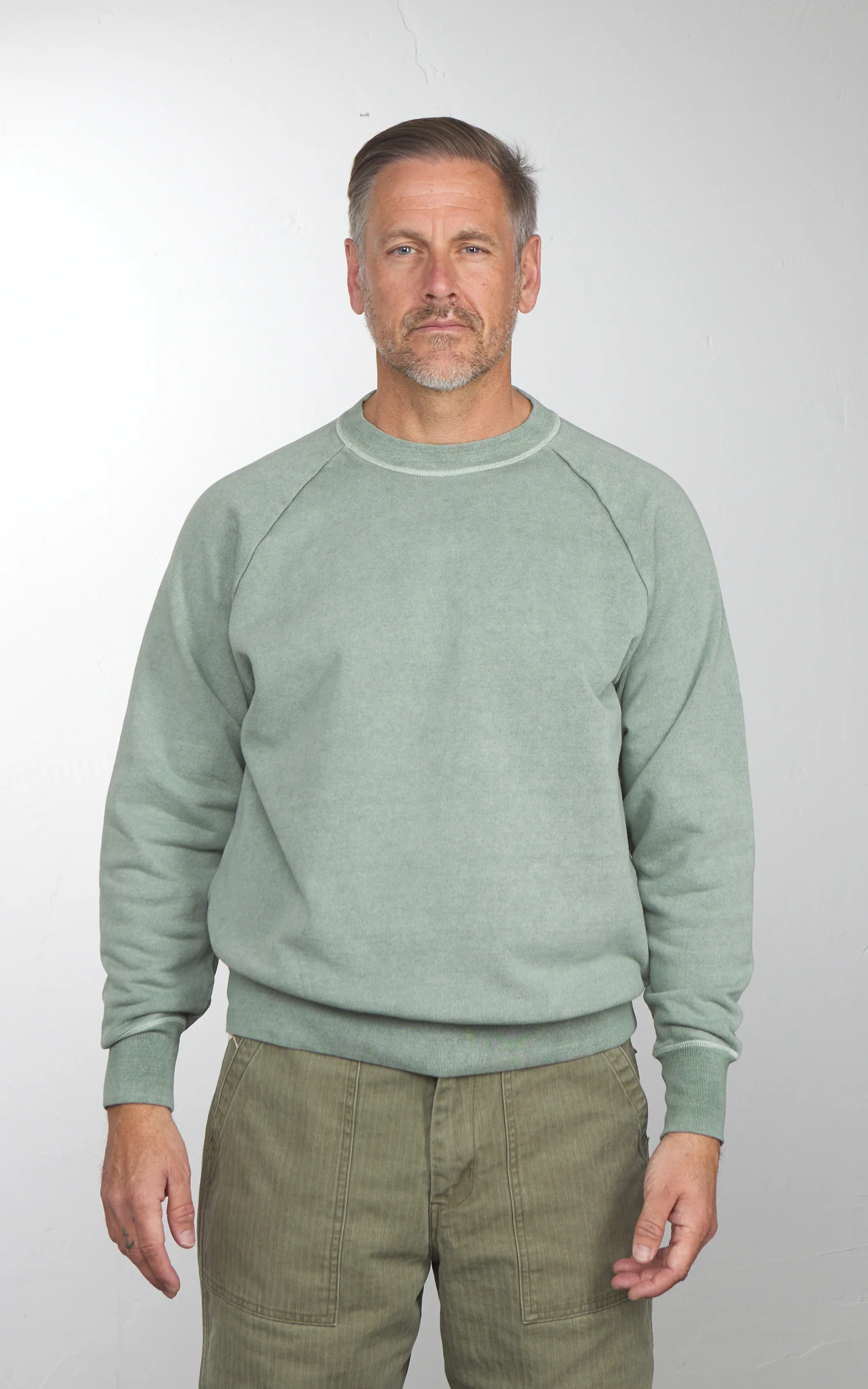 Barns Outfitters BR-26110 G.O.A.T. Slub Sweatshirt Sage - Image 2