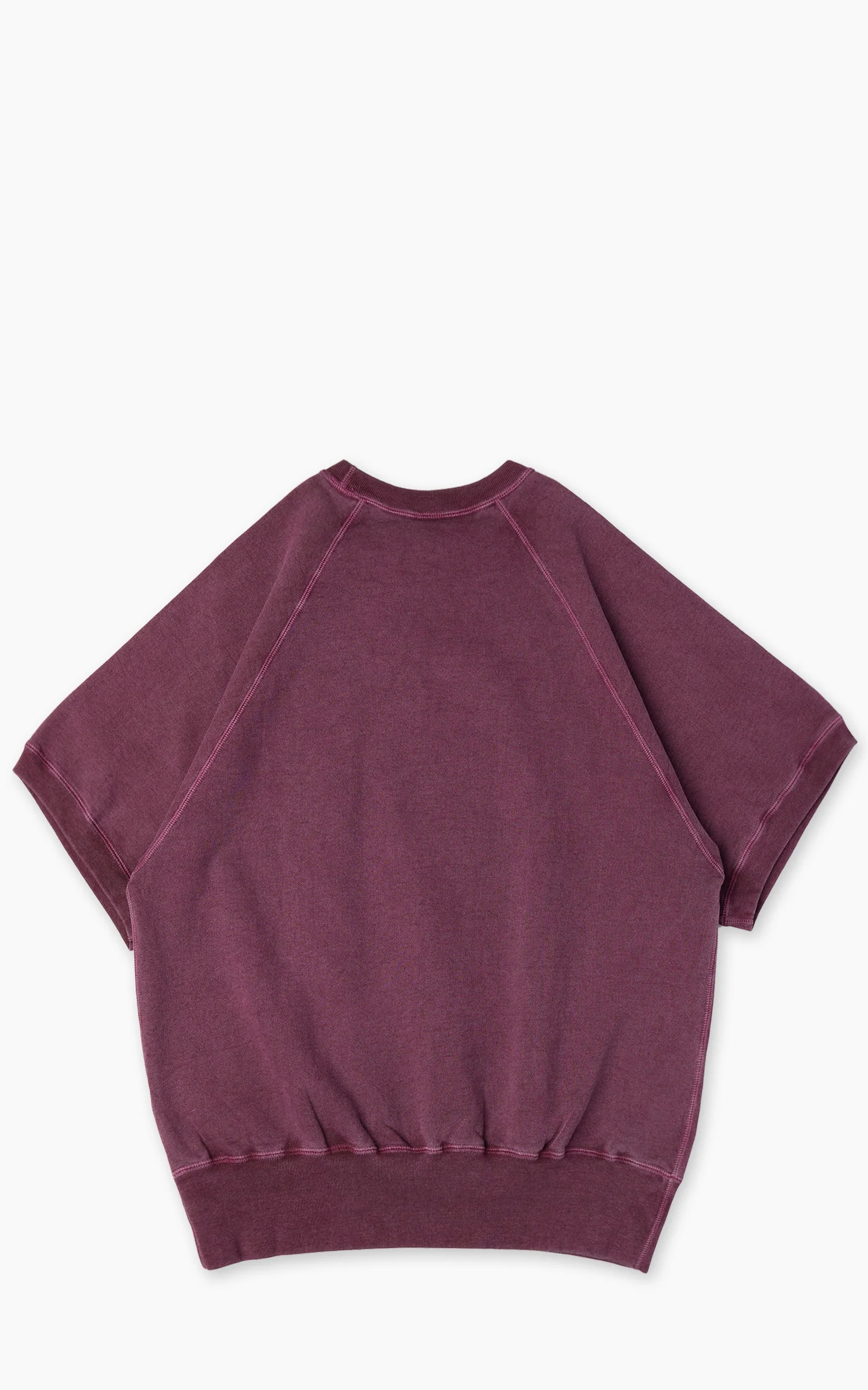 Barns Outfitters BR-26114 90's Short Sleeve Sweatshirt Faded Burgundy - Image 5
