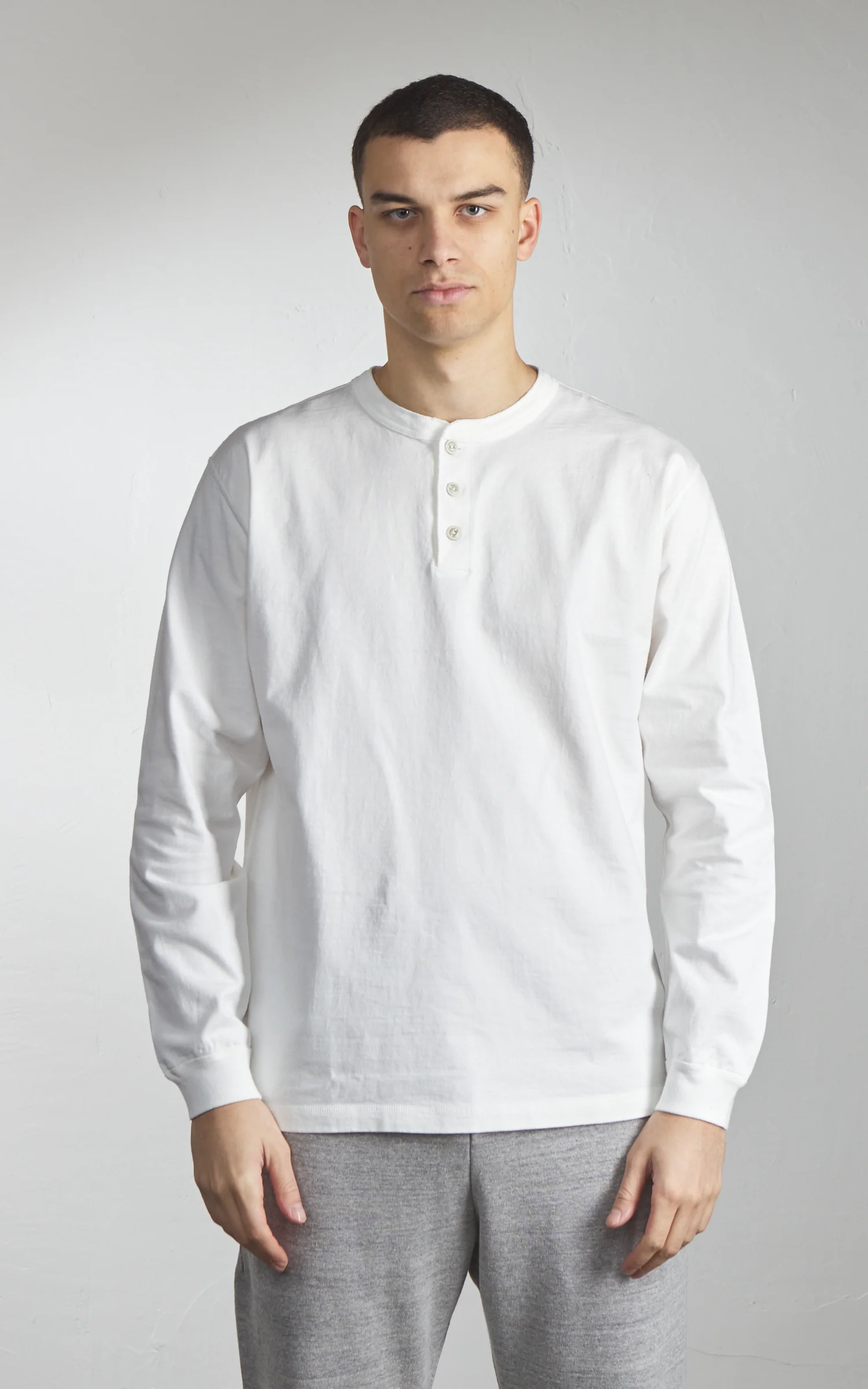 Barns Outfitters BR-3044BSP Cozun Longsleeve Henley Natural - Image 2