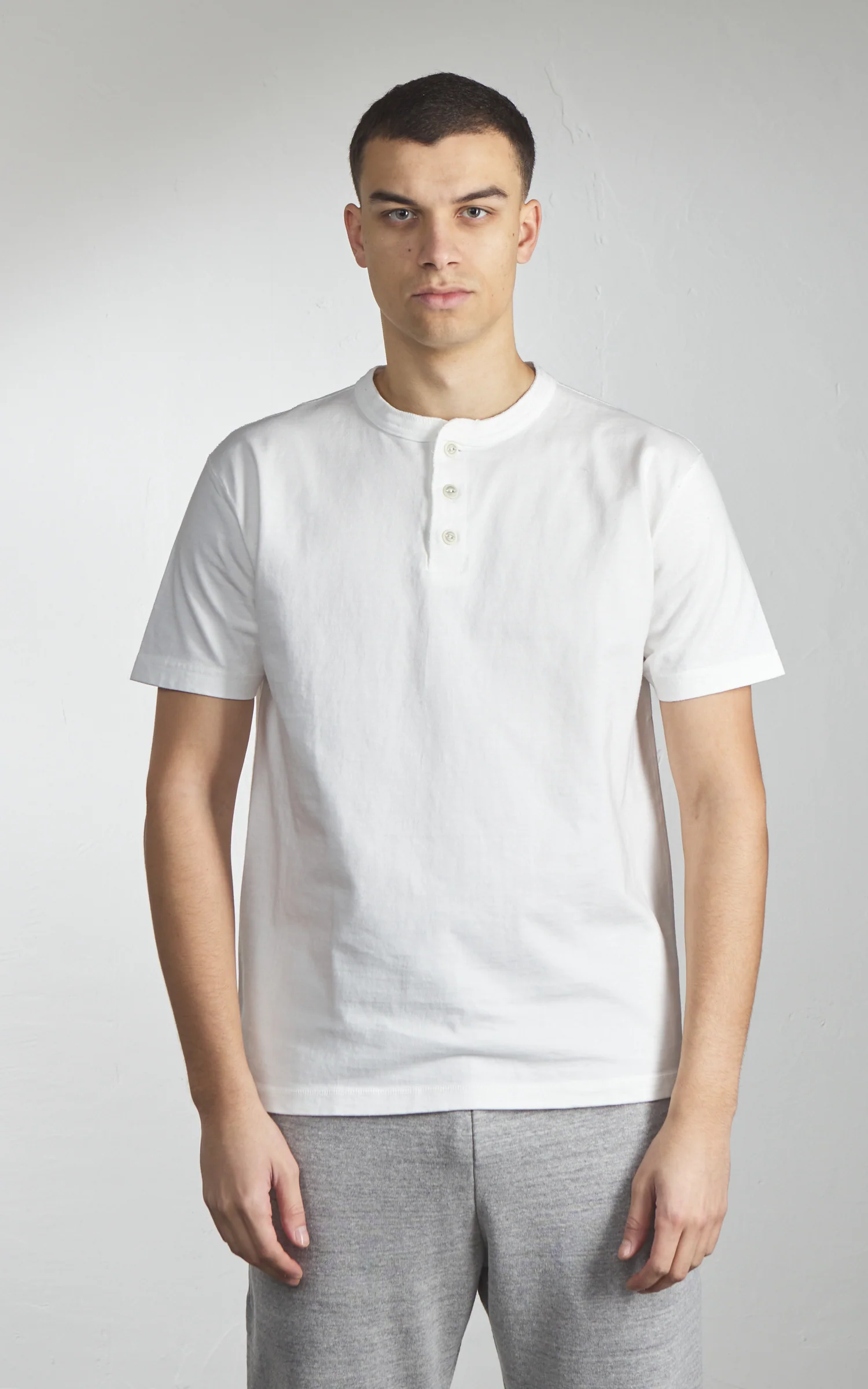 Barns Outfitters BR-8146SP COZUN S/S Henley T-Shirt Natural - Image 2