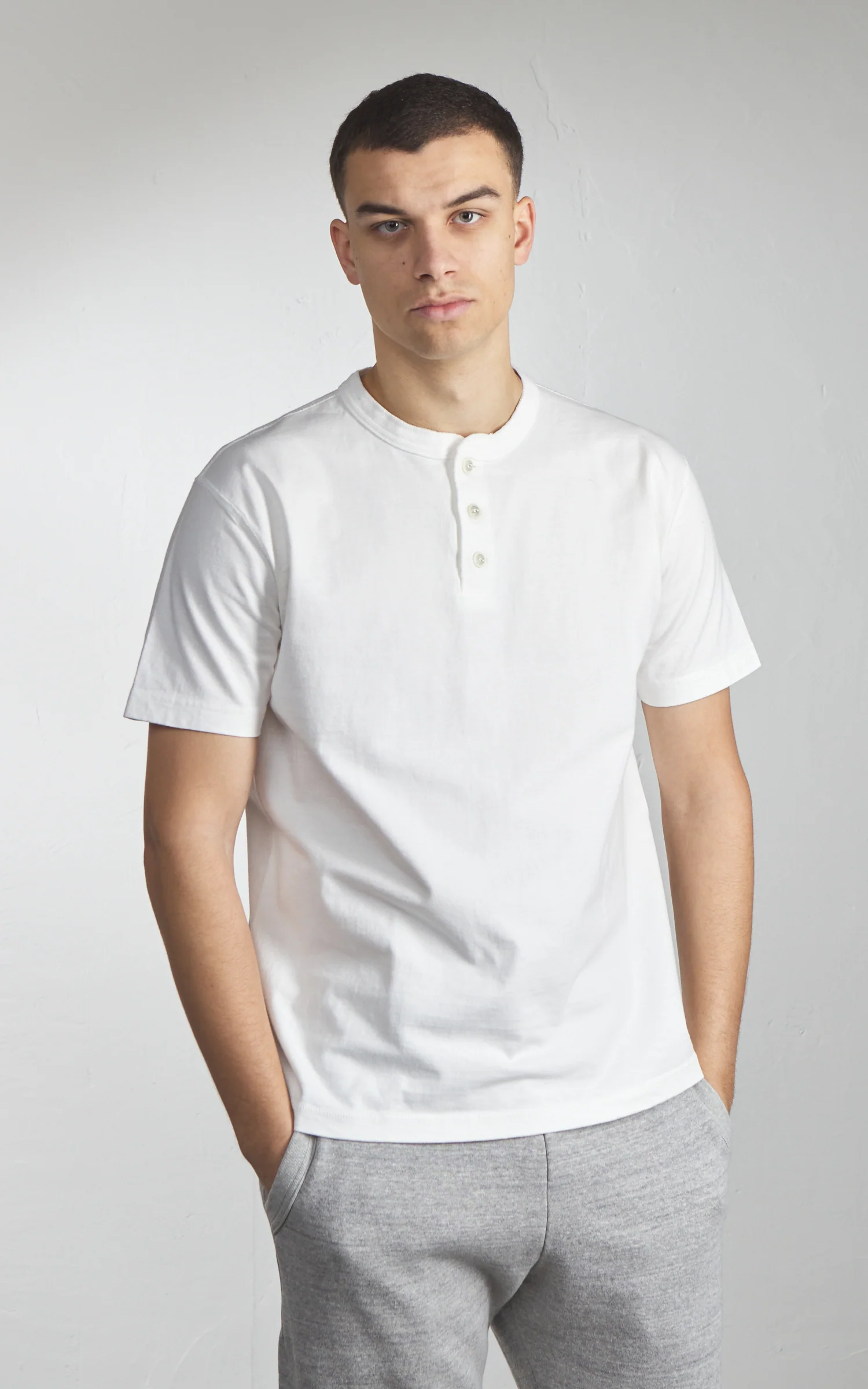 Barns Outfitters BR-8146SP COZUN S/S Henley T-Shirt Natural - Image 4