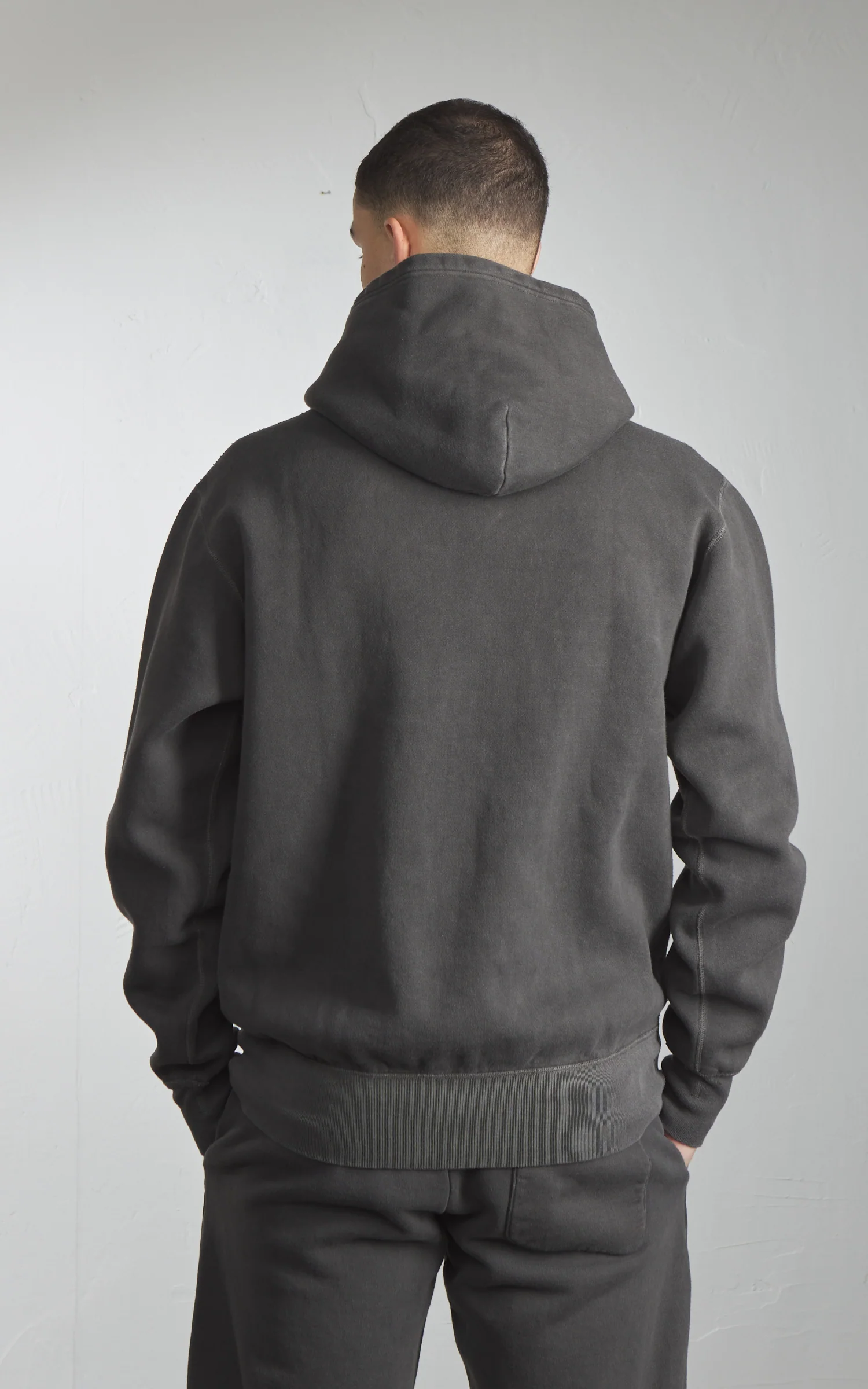 Barns Outfitters BR-3007PG COZUN Pigment Dyed Pullover Hoodie Black - Image 6