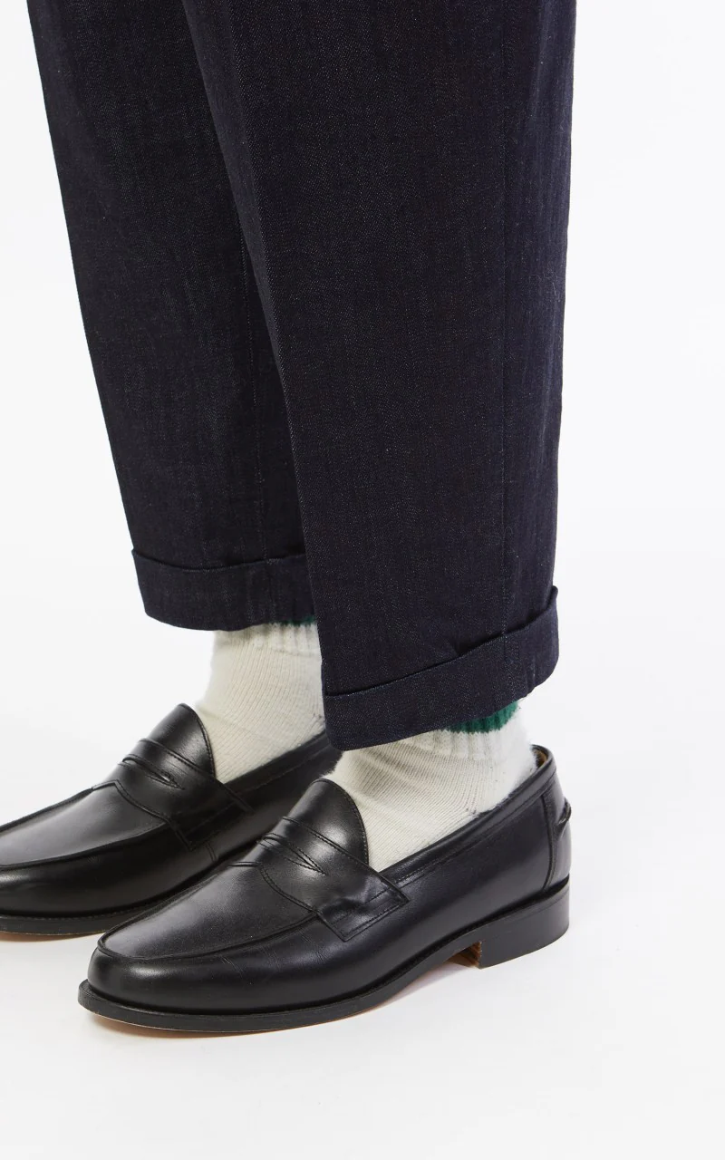 Beams Plus 2 Pleats Denim Indigo - Image 10
