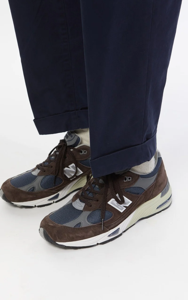 Beams Plus 2 Pleats Twill Chino Dark Navy - Image 10