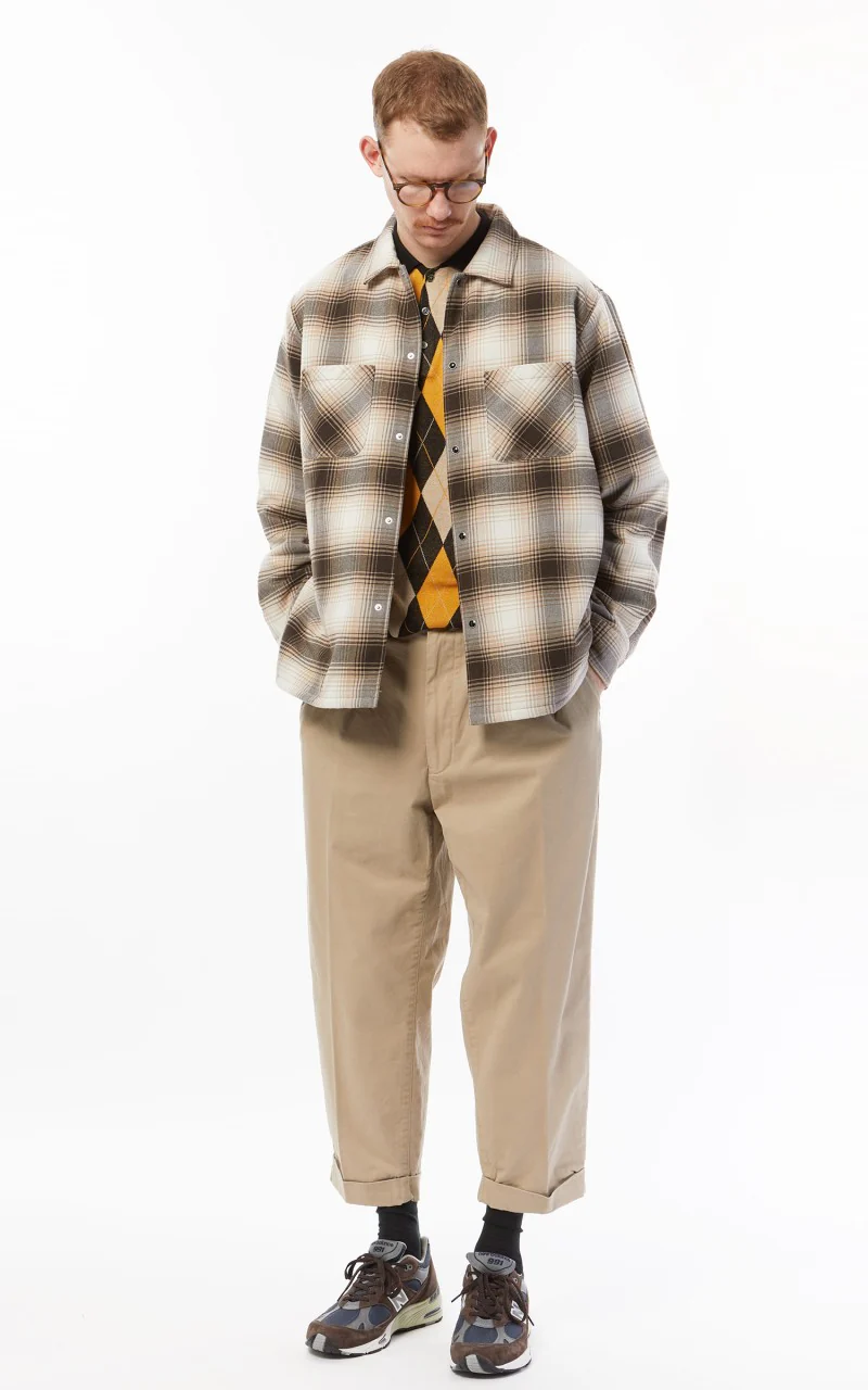 Beams Plus 2 Pleats Twill Chino Khaki - Image 3