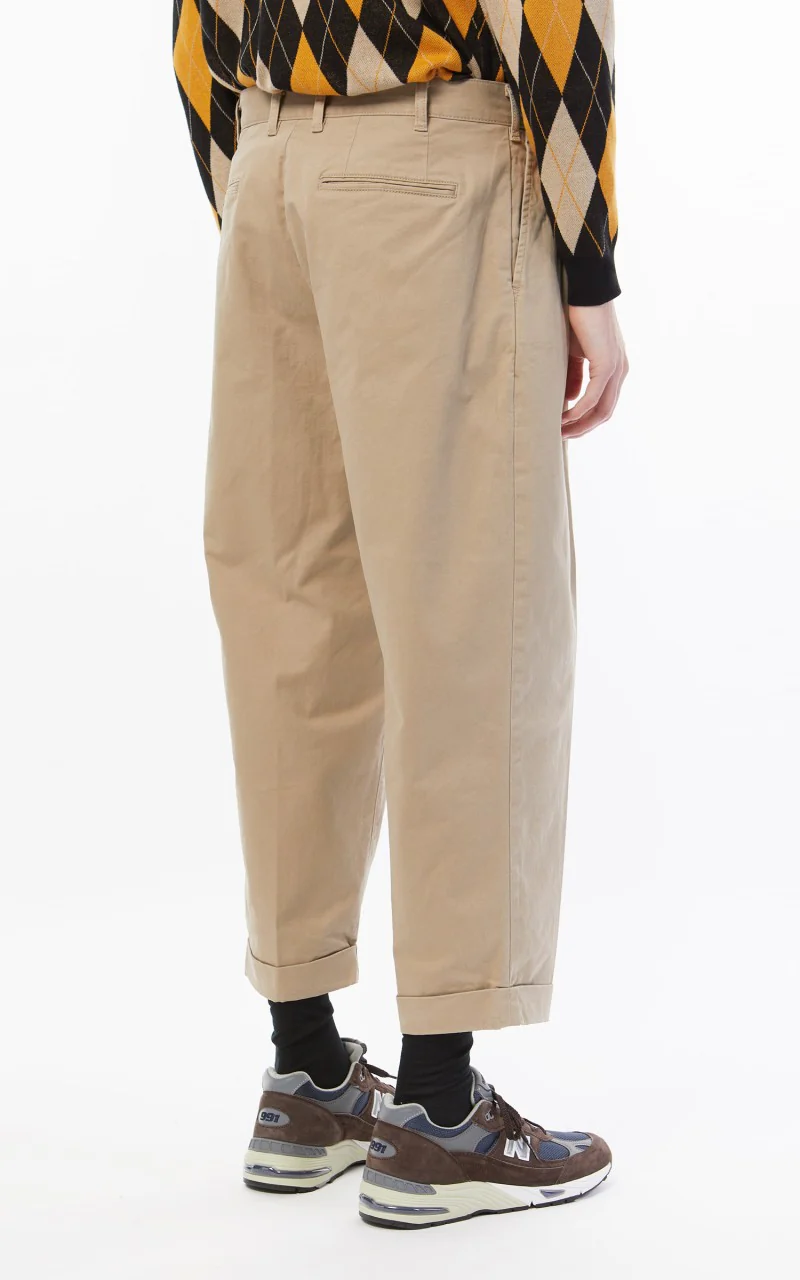 Beams Plus 2 Pleats Twill Chino Khaki - Image 7