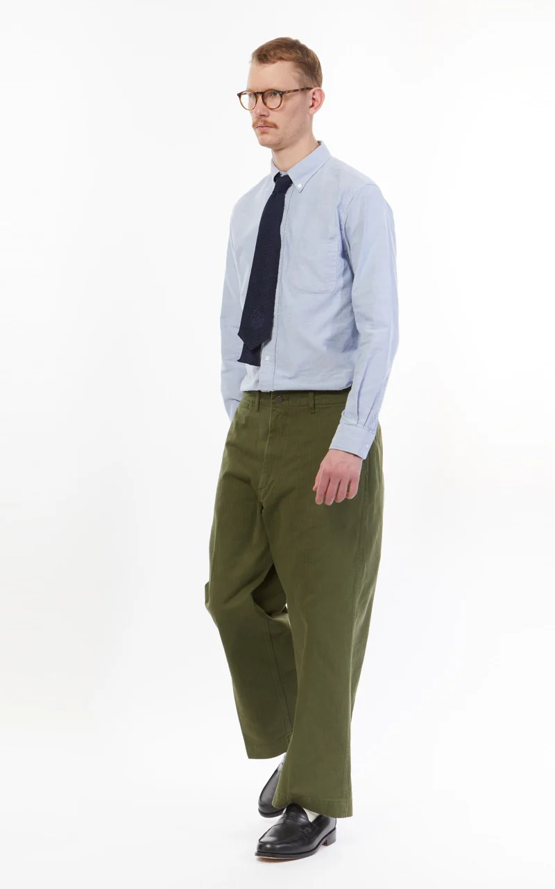 Beams Plus B.D. Oxford Shirt Blue - Image 4