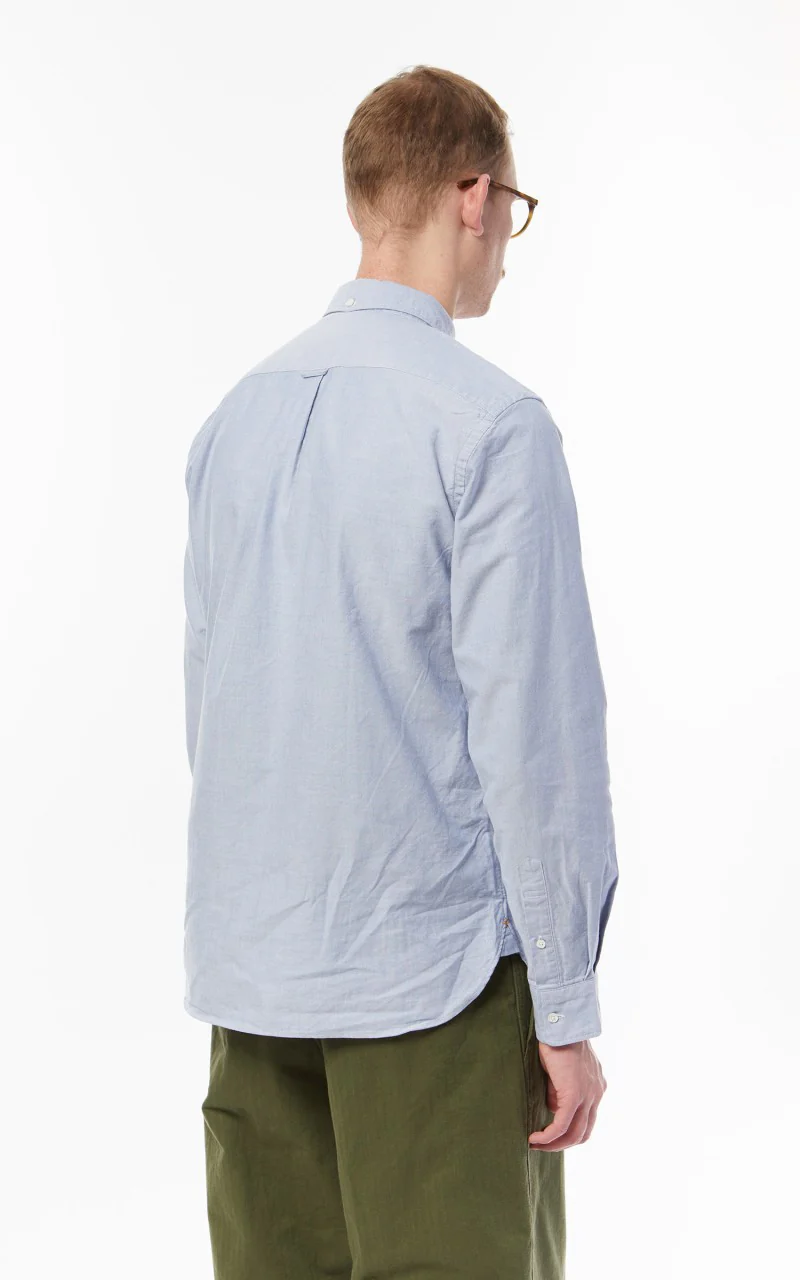 Beams Plus B.D. Oxford Shirt Blue - Image 7