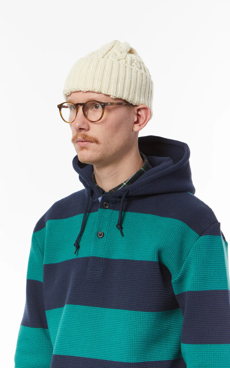 Beams Plus Cable Watch Cap Natural White - Image 2
