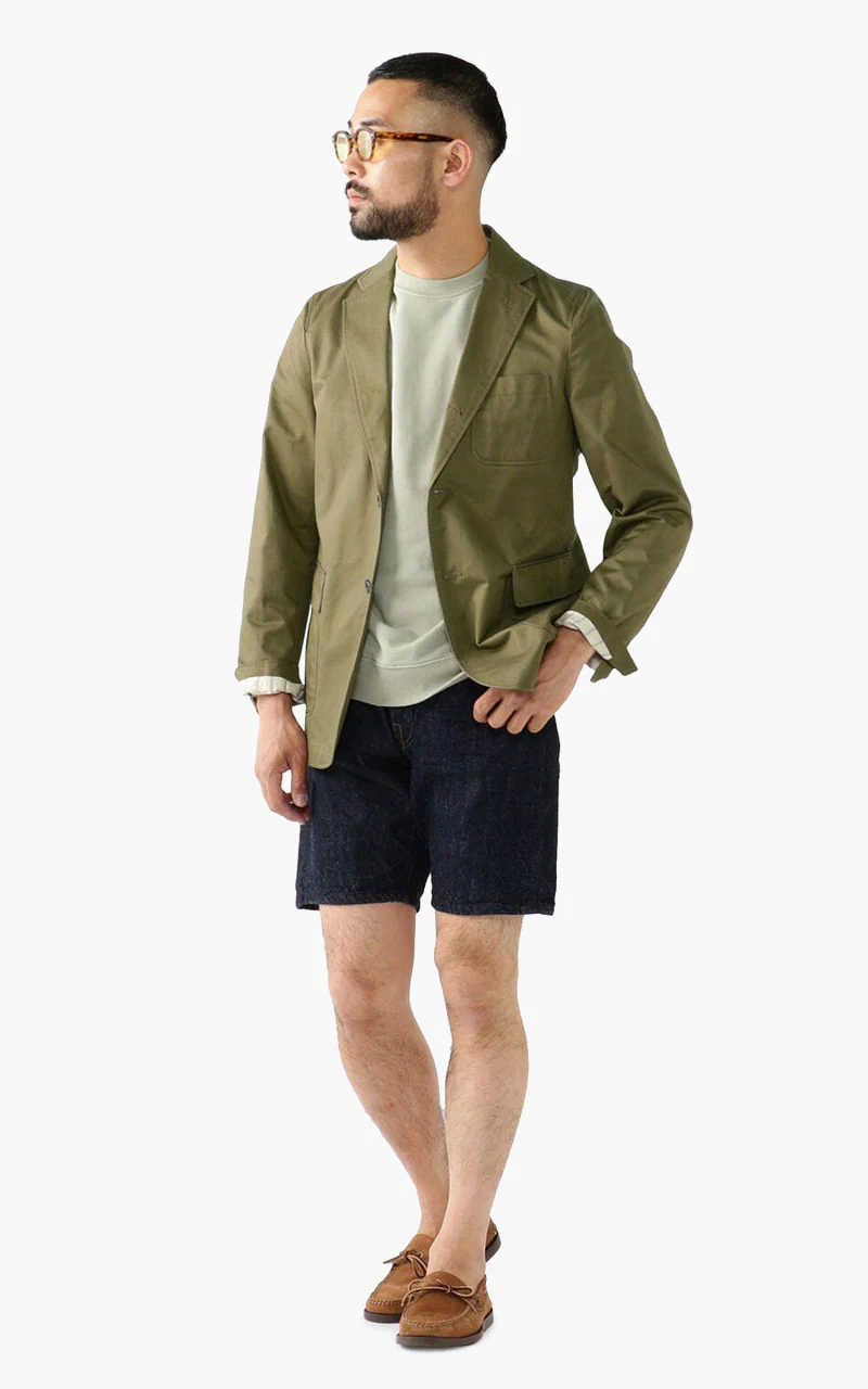 Beams Plus Cotton Twill 3-Button Jacket Olive - Image 2