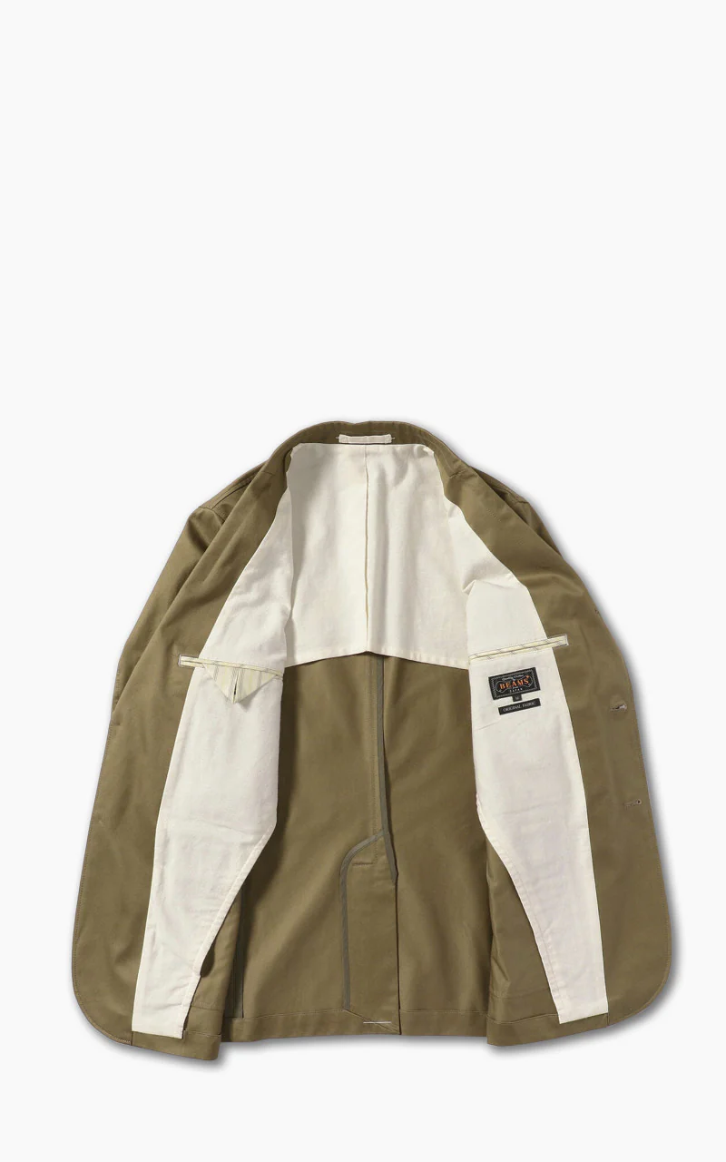 Beams Plus Cotton Twill 3-Button Jacket Olive - Image 5