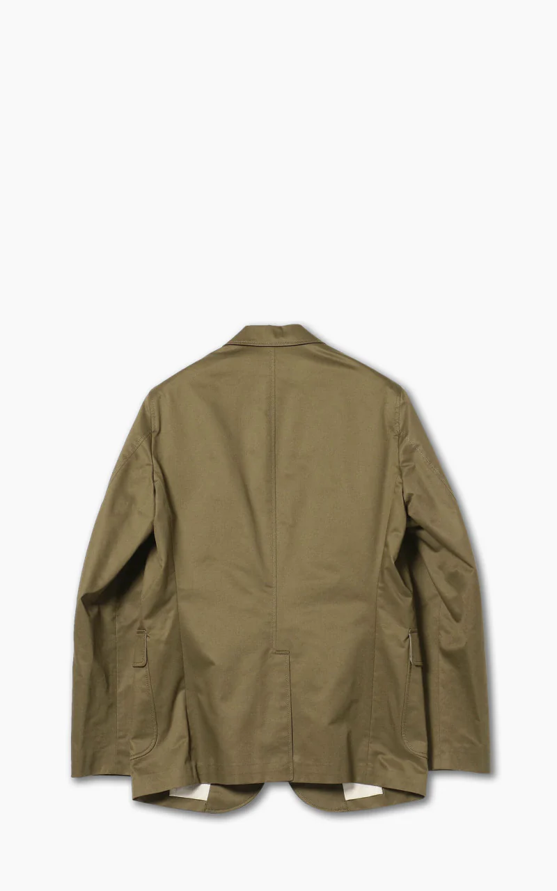 Beams Plus Cotton Twill 3-Button Jacket Olive - Image 6