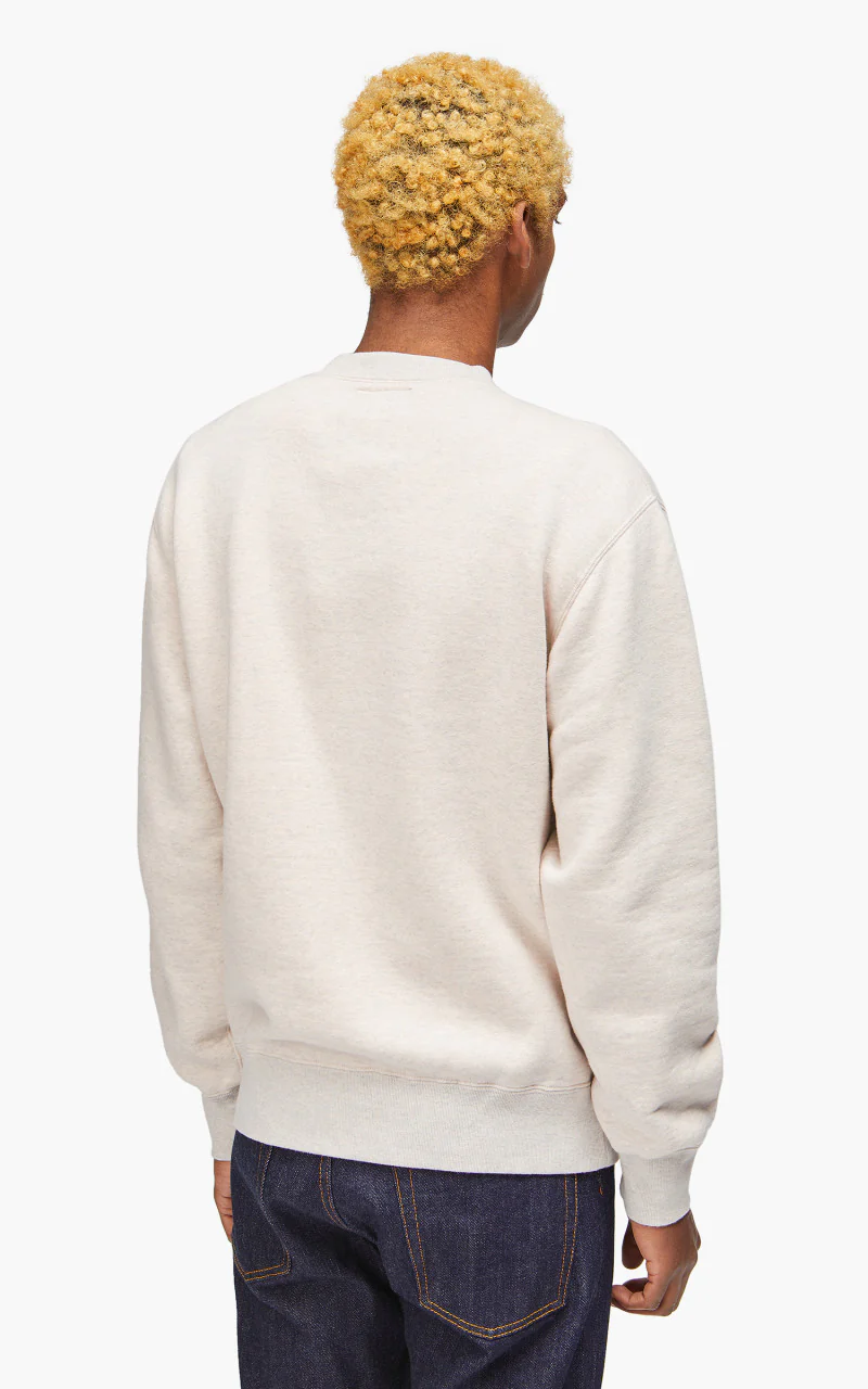 Beams Plus Crew Sweat Oatmeal - Image 5