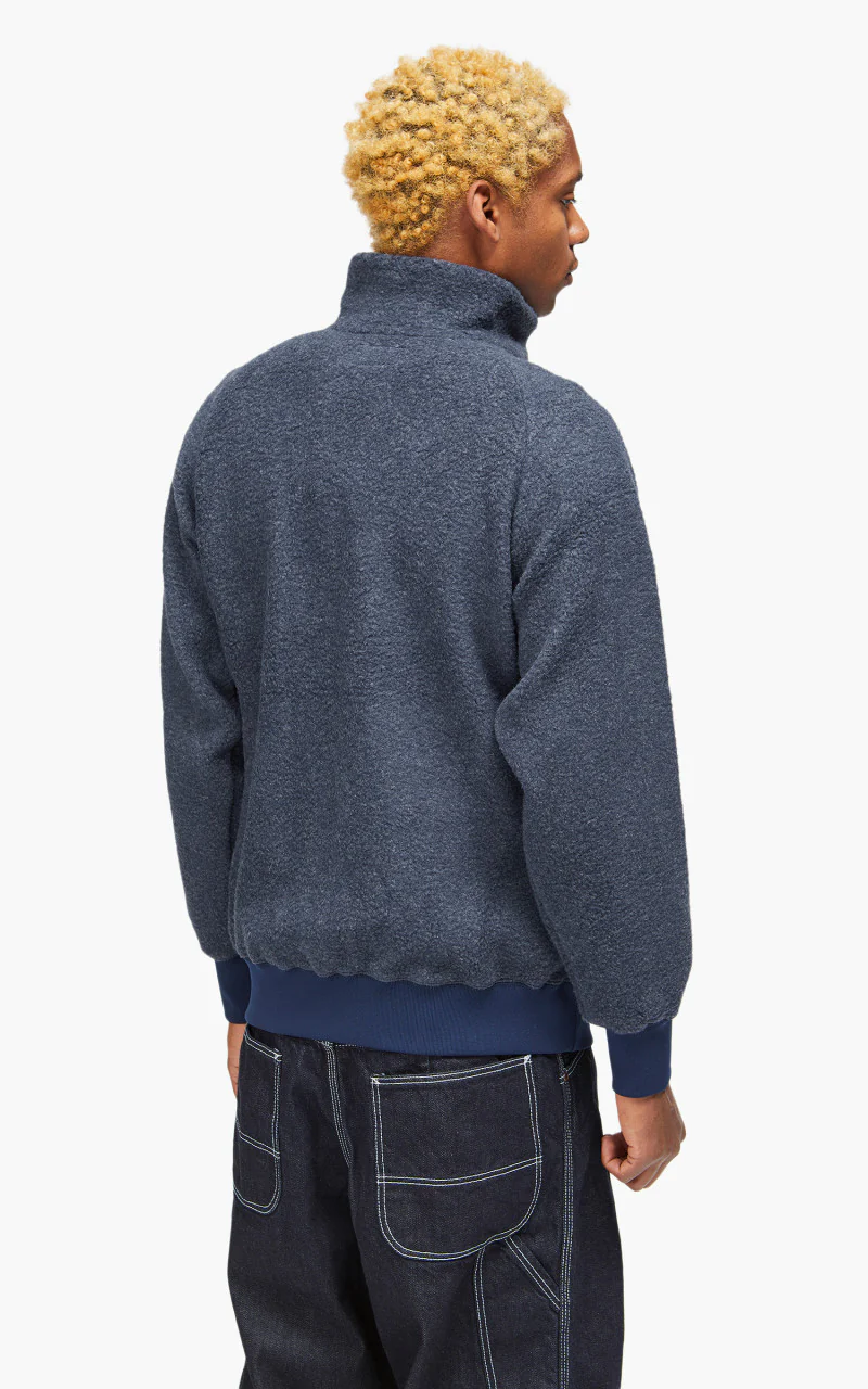 Beams Plus MIL Half Zip Fleece Navy - Image 6