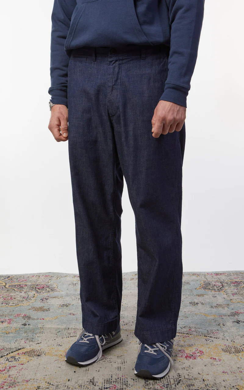 Beams Plus Mil Trousers Denim Indigo - Image 5