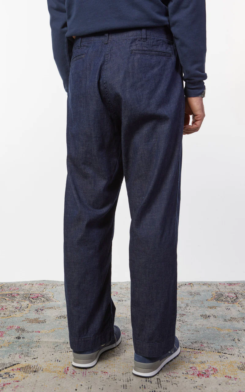 Beams Plus Mil Trousers Denim Indigo - Image 7