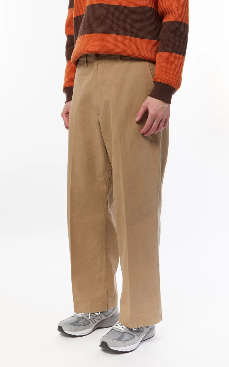 Beams Plus Mil Trousers Twill Khaki - Image 7