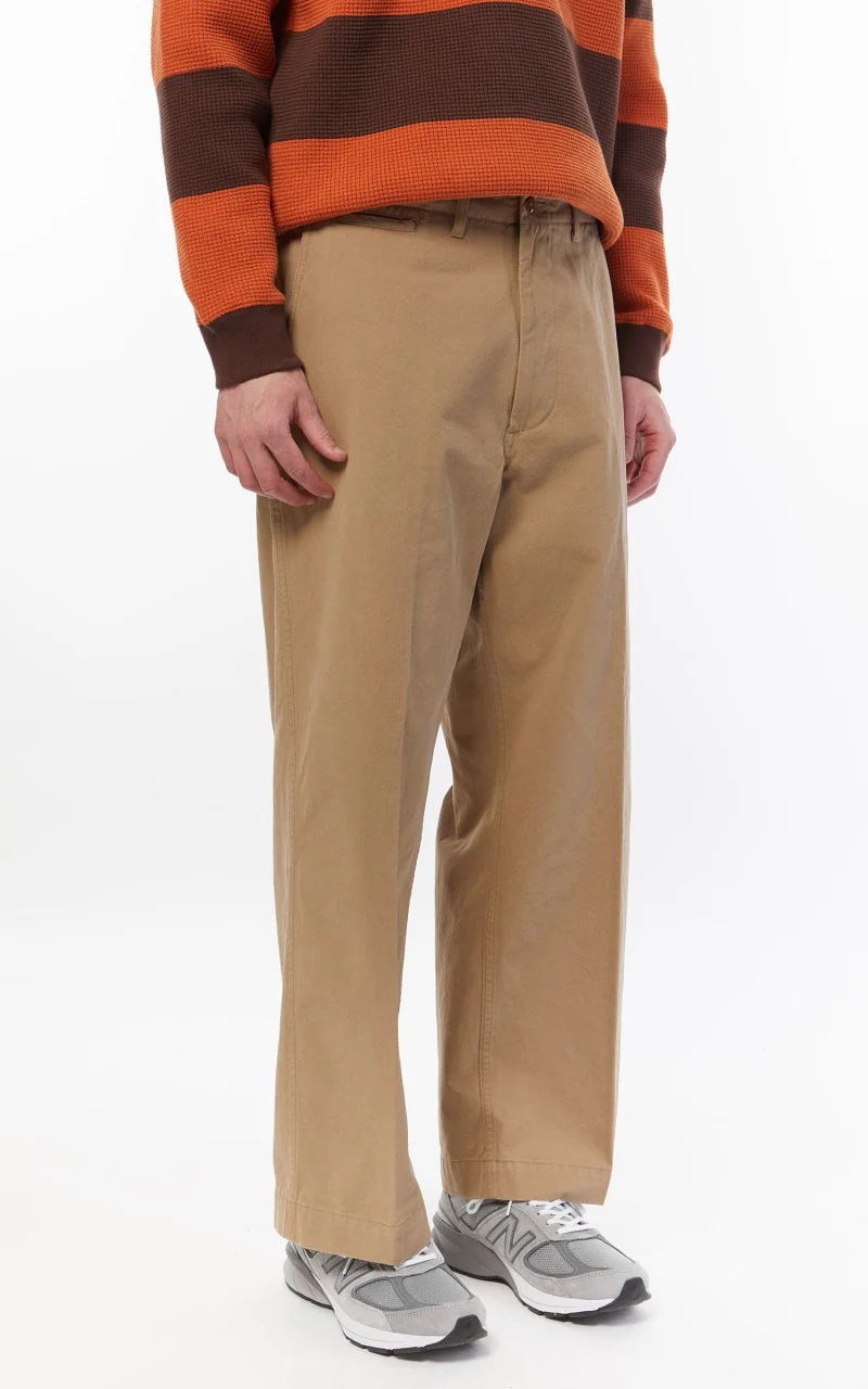 Beams Plus Mil Trousers Twill Khaki - Image 8
