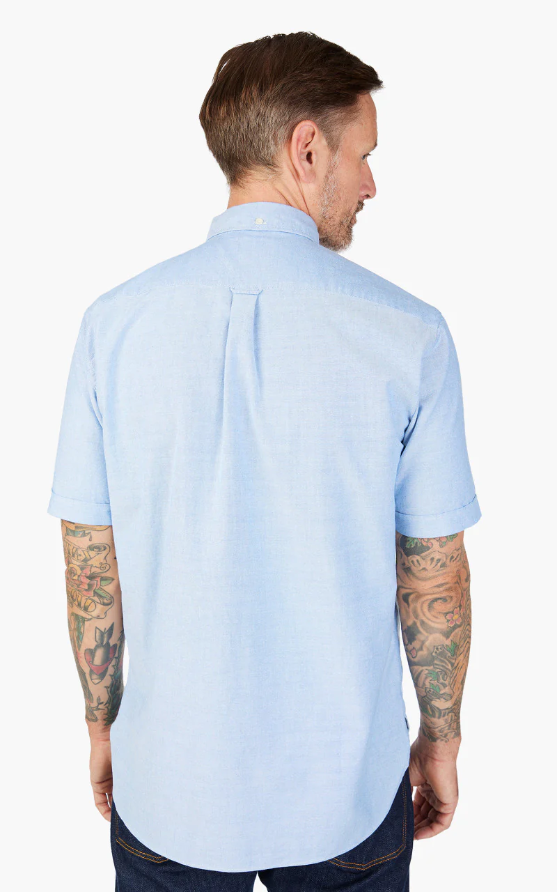 Beams Plus Oxford Pullover Button Down Shirt Sax - Image 6