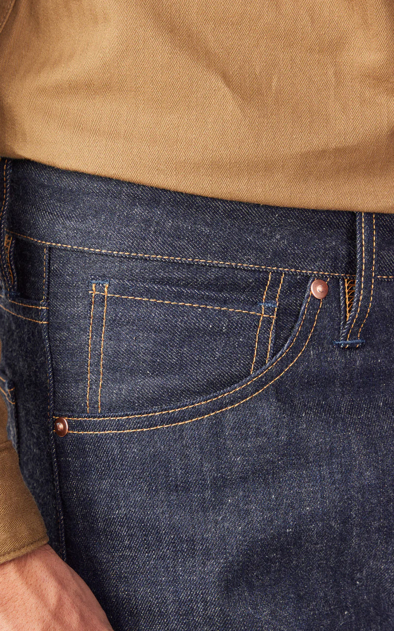 Benzak B-01 Slim Brown Cotton Golden Selvedge 15oz '10-Year Anniversary' - Image 16