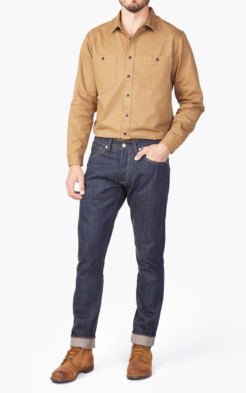 Benzak B-01 Slim Brown Cotton Golden Selvedge 15oz '10-Year Anniversary' - Image 2