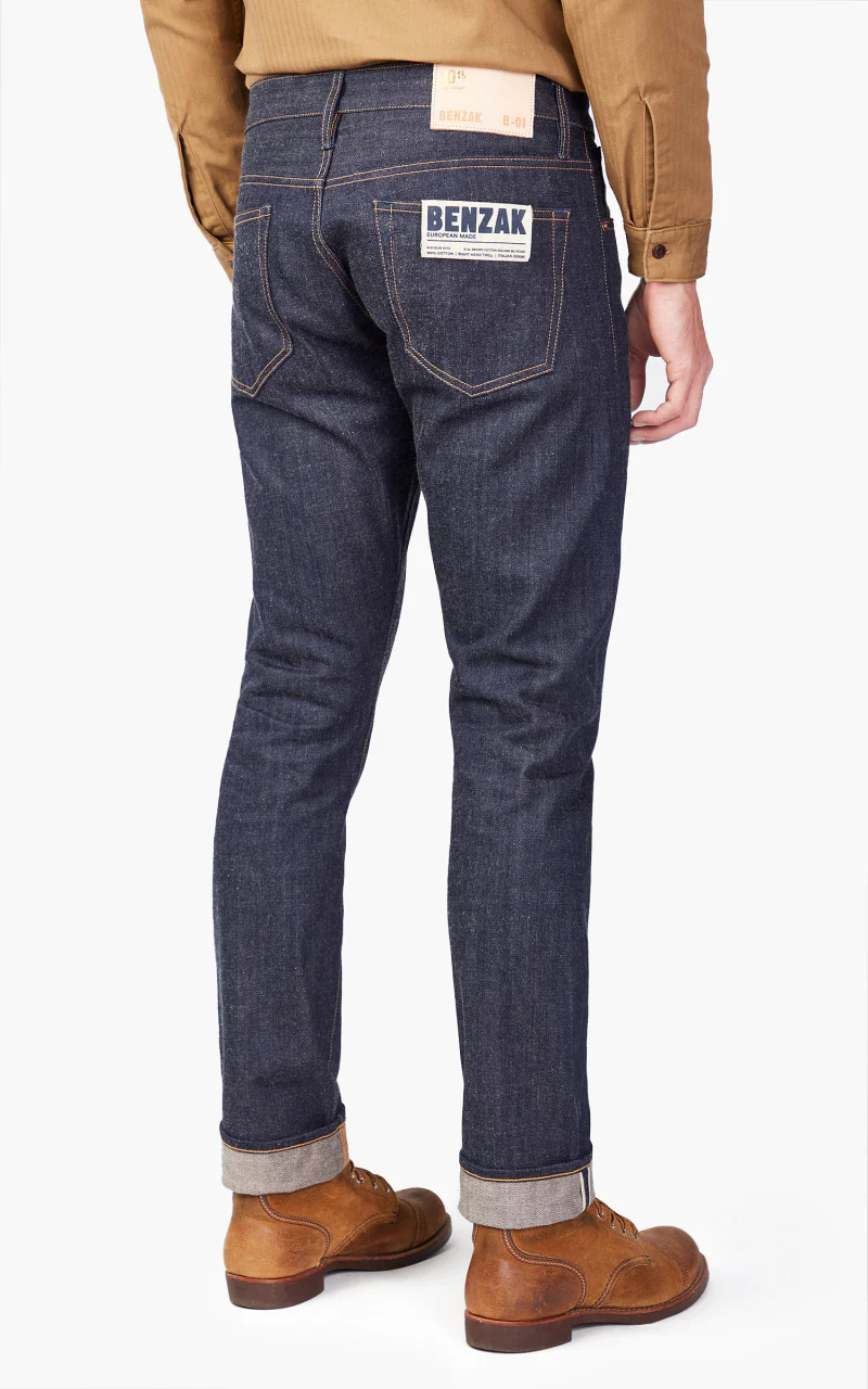 Benzak B-01 Slim Brown Cotton Golden Selvedge 15oz '10-Year Anniversary' - Image 3