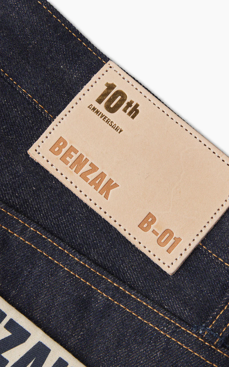 Benzak B-01 Slim Brown Cotton Golden Selvedge 15oz '10-Year Anniversary' - Image 7